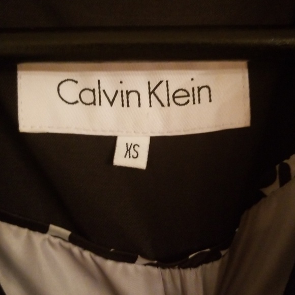 Black Calvin Klein  Trench Coat - Picture 2 of 4